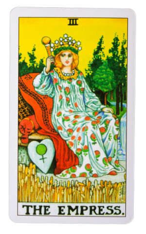 empress tarot card birth path numerologist sensual earthy loving smell roses meaning stop